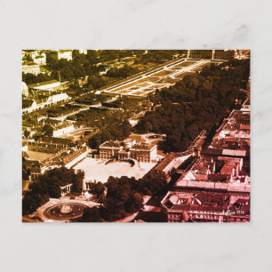 Vintage Austria Vienna Belvedere park overview Postcard