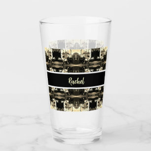 Vintage Austria Vienna Dreimaderlhaus Fiaker Glass
