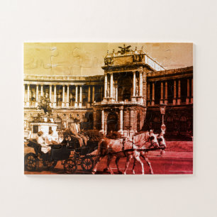 Vintage Austria Vienna Hofburg Palace Jigsaw Puzzle
