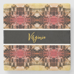 Vintage Austria Vienna Hofburg Palace Stone Coaster