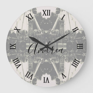 Vintage Austria Vienna Prater amusement park Large Clock