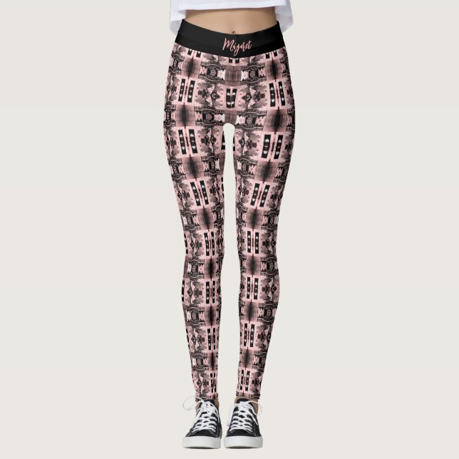 Vintage Austria Vienna Spanish Courbette 1970 Squa Leggings (Front)