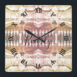 Vintage Austria Vienna Spanish Courbette Square Wall Clock<br><div class="desc">Vintage Austria Vienna Spanish Courbette</div>