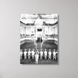 Vintage Austria Vienna Spanish Riding-School Canvas Print
