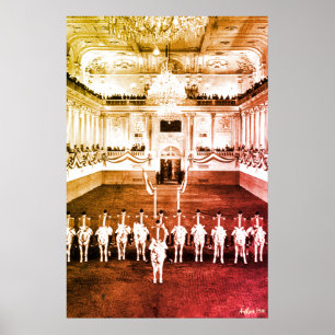 Vintage Austria Vienna Spanish Riding-School Poster