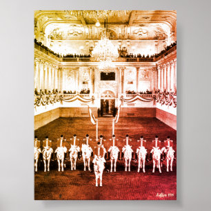 Vintage Austria Vienna Spanish Riding-School Poster