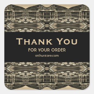 Vintage Austria Vienna Staatsoper opera 1970 Square Sticker