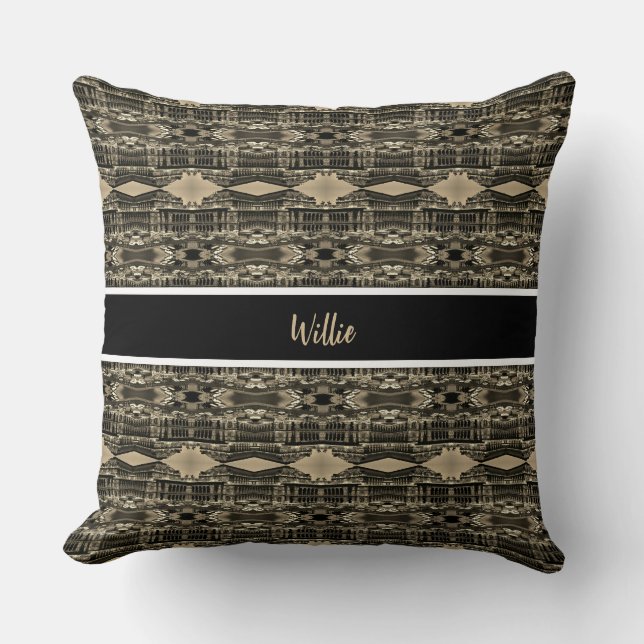 Vintage Austria Vienna Staatsoper opera Throw Pillow (Front)