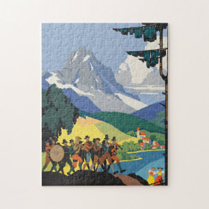 Vintage Austrian Poster Jigsaw Puzzle