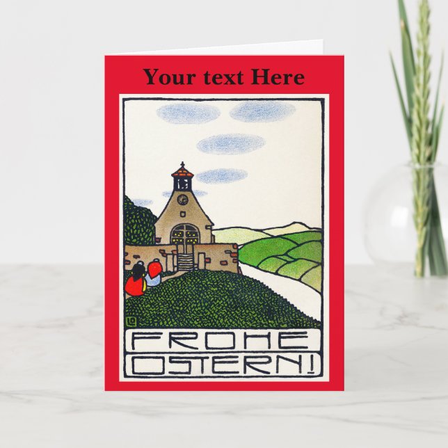 Vintage Austrian Thank You Card (Front)