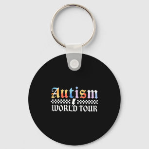 Vintage Autism World Tour Autism Awareness Month M Keychain