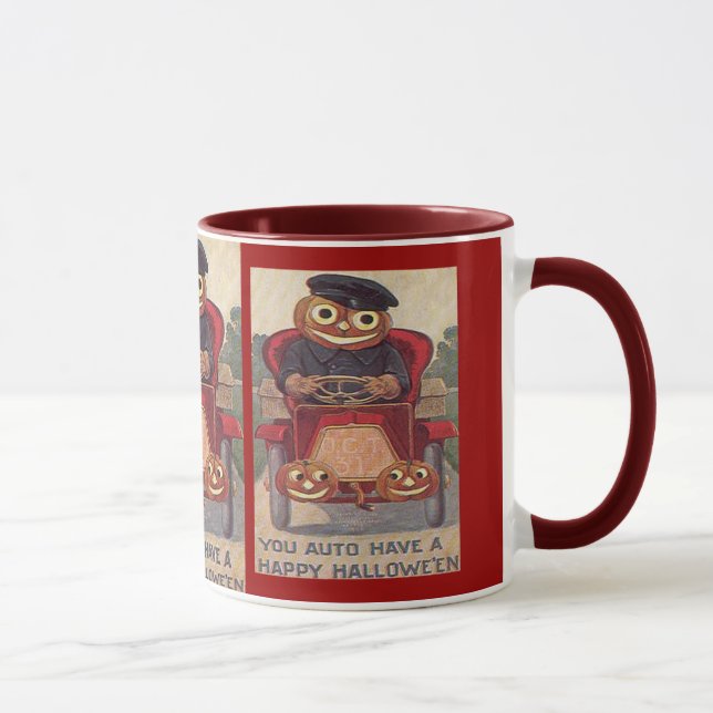 Vintage Auto Halloween Mug (Right)