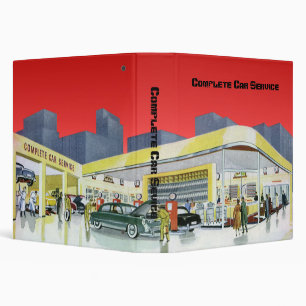 Vintage Auto Mechanics Complete Car Service Garage Binder