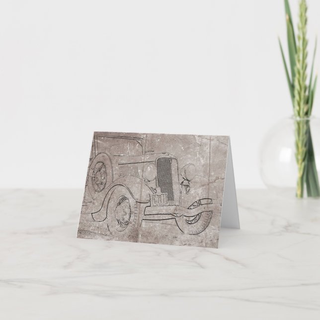 Vintage Auto Note Card (Front)