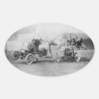 Vintage "Auto Polo" Sports Car Motorsports Oval St Sticker