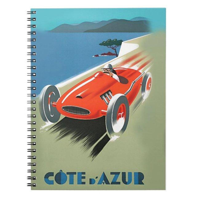 Vintage Auto Racing Notebook (Front)