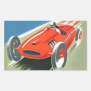 Vintage Auto Racing Sticker