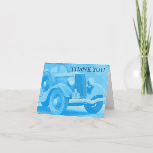 Vintage Auto Thank You Note Card