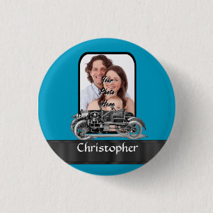 Vintage automobile 1 inch round button