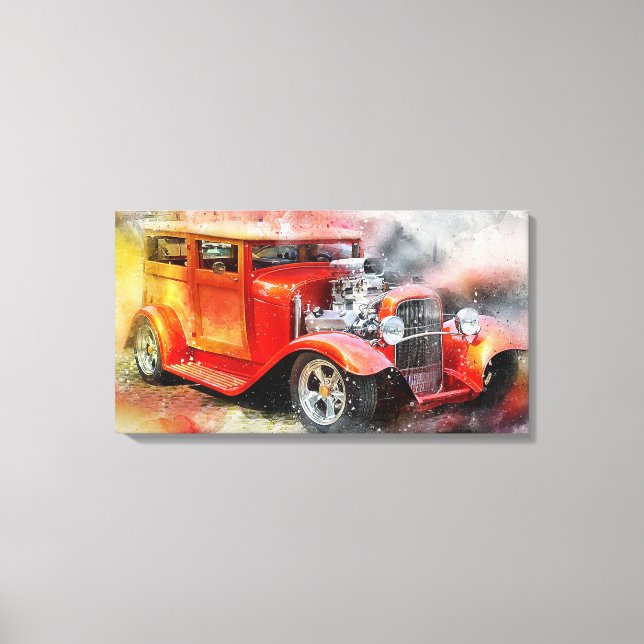 Vintage Automobile Canvas Print (Front)