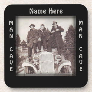 Vintage Automobile Man Cave Coaster