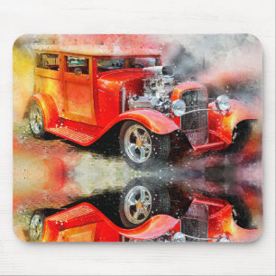 Vintage Automobile Mouse Pad