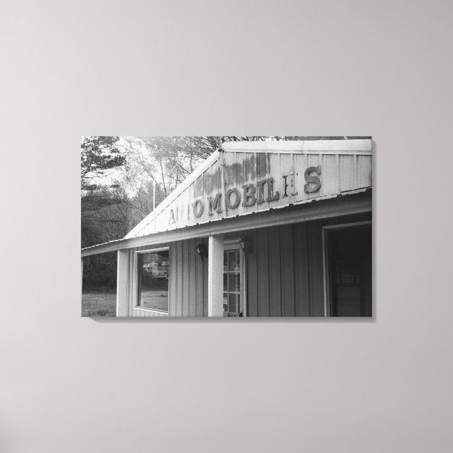 Vintage Automobile Shop (Canvas) Canvas Print (Front)