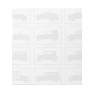Vintage Automobiles Notepad