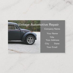 Vintage Automotive Repair Business Card