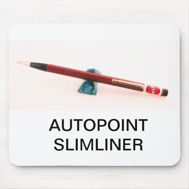 Vintage Autopoint Slimliner Mechanical Pencil Mouse Pad (Front)