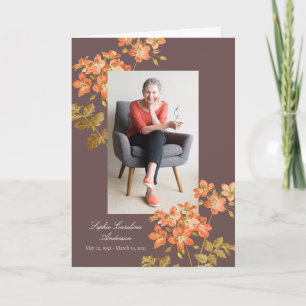Vintage Autumn Celebration of Life Program