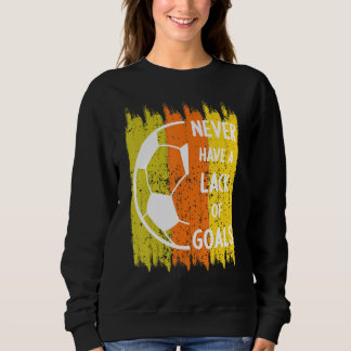 Vintage Autumn Fall Colours Soccer Ball Sweatshirt