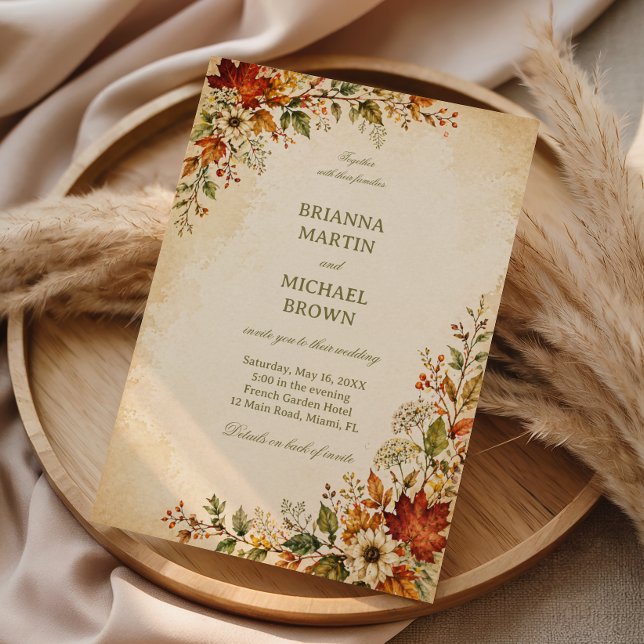 Vintage Autumn Flora Invitation (Creator Uploaded)