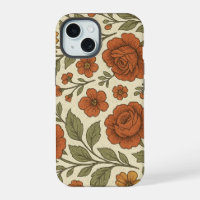Vintage Autumn Floral Pattern – Rustic Botanical