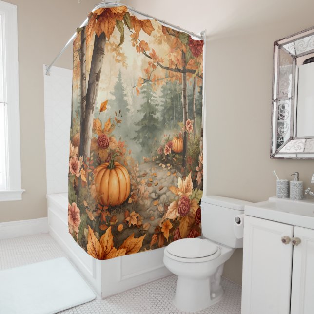 Vintage Autumn Forest Landscape (In Situ)