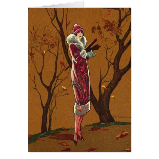 Vintage - Autumn Lady, (Front)