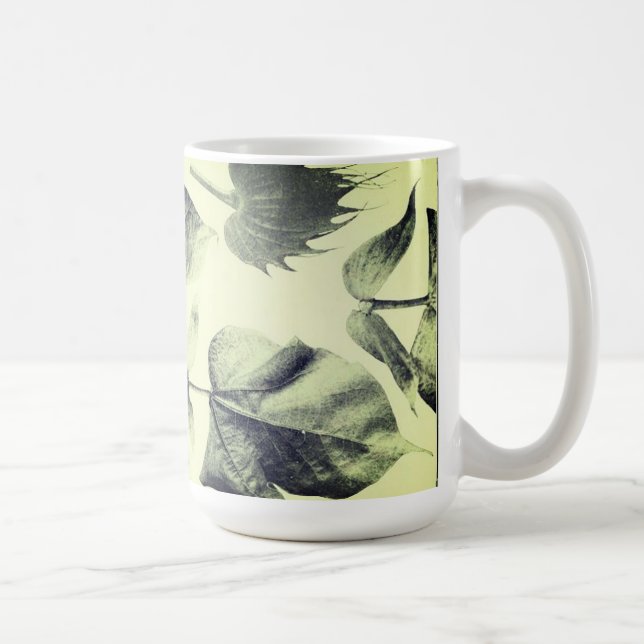 Vintage autumn leaves coffee mug (Right)