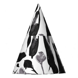 Vintage Autumn Leaves, Seamless Background. Party Hat