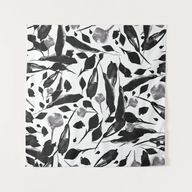 Vintage Autumn Leaves, Seamless Background. Tapestry (Front)