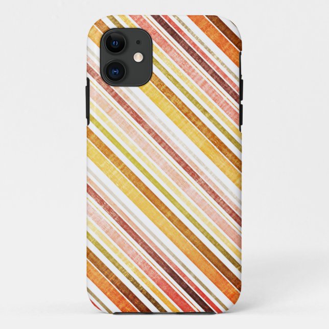 Vintage Autumn Stripes Pattern Case-Mate iPhone Case (Back)