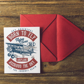 Vintage Aviation Airplane Colour Postcard