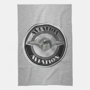 Vintage Aviation Art Kitchen Towel