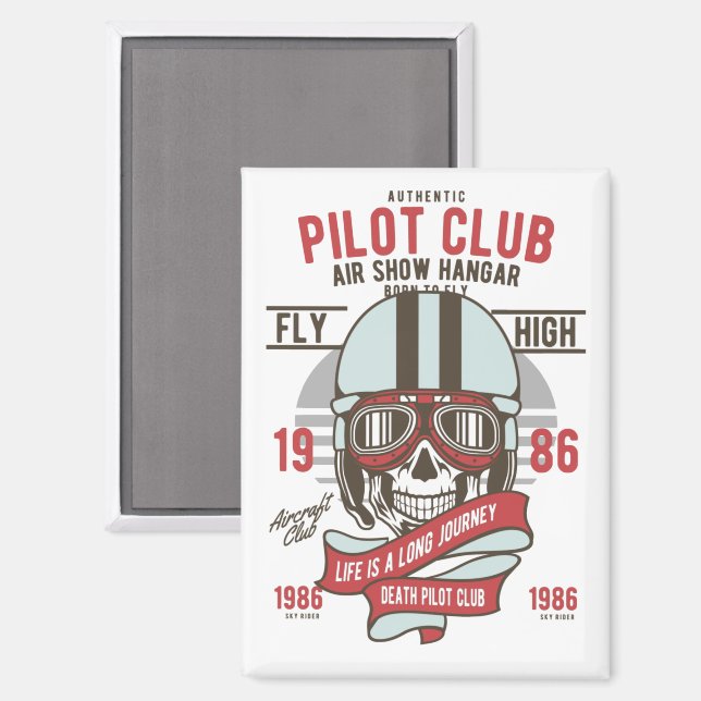 Vintage Aviation Club Logo  Magnet (Front/Back)
