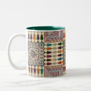  Vintage Awesome Pattern Two-Tone Coffee Mug