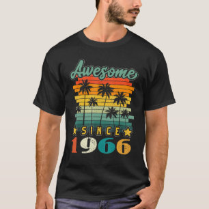 Vintage Awesome Since 1966 57th Birthday 57 Yrs Ol T-Shirt