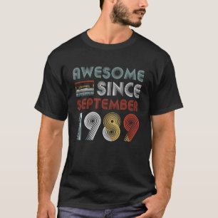 Vintage Awesome Since September 1989 30th Birthday T-Shirt