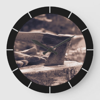 Vintage ax large clock