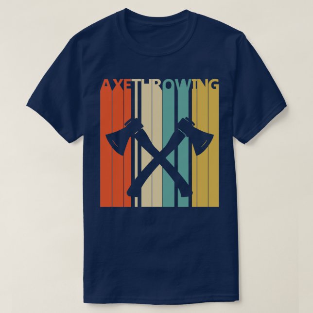 Vintage Ax Throwing 1 T-Shirt (Design Front)
