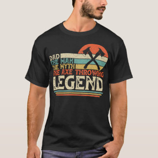 Vintage Axe Throwing Dad T-Shirt