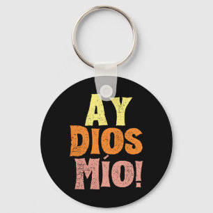 Vintage Ay Dios Mio Cinco De Mayo Festival Family Keychain